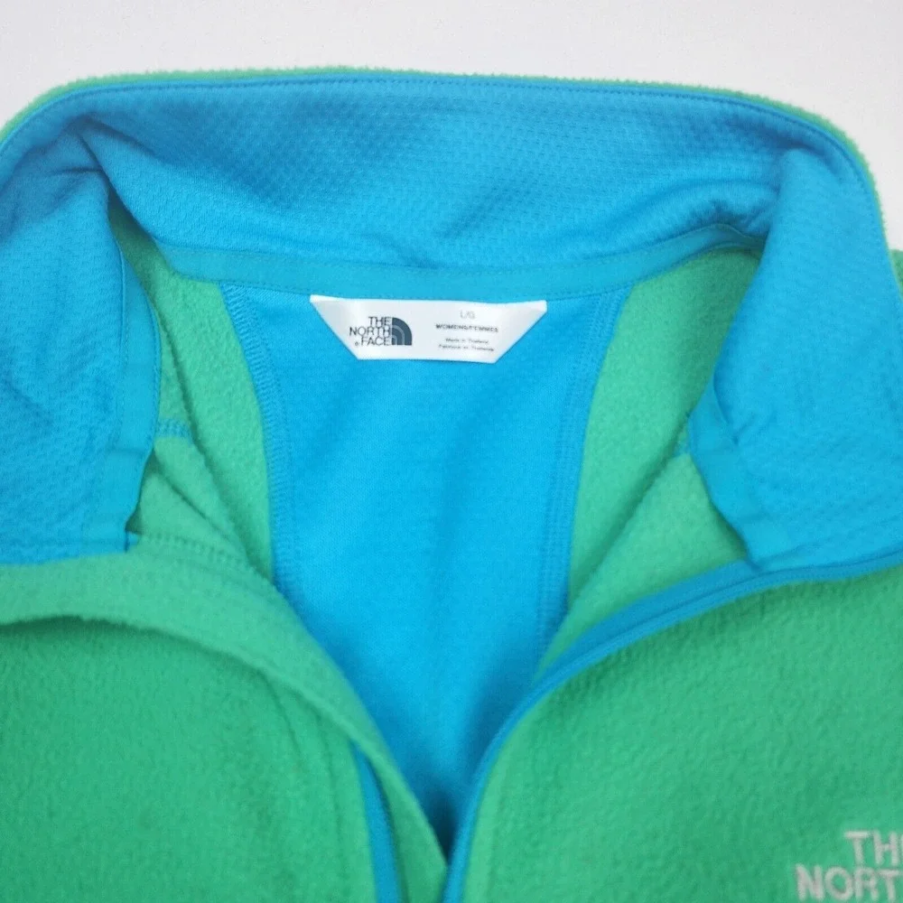North Face Pullover Womens L Running‎ Top Sweater Jacket Arm Pocket Quarter Zip